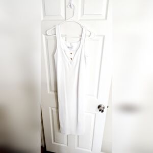 Elegant White Midi Dress